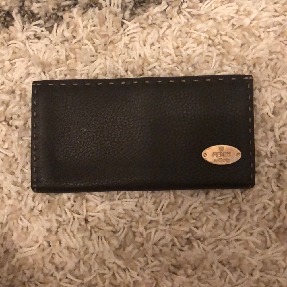 Dark Brown Fendi Selleria Wallet
